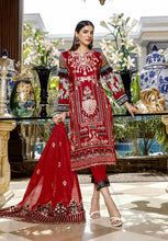 Load image into Gallery viewer, 3pc Unstitched Luxury Embroidered Fancy Lawn by Moti&#39;s
