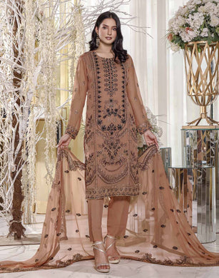 CRIMSON 3pc Unstitched Embroidered Fancy Chiffon Collection
